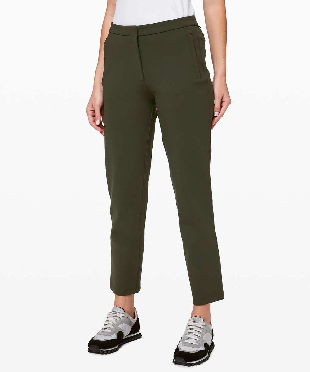 Lululemon On The Move Pant 28" Dark Olive sz 10